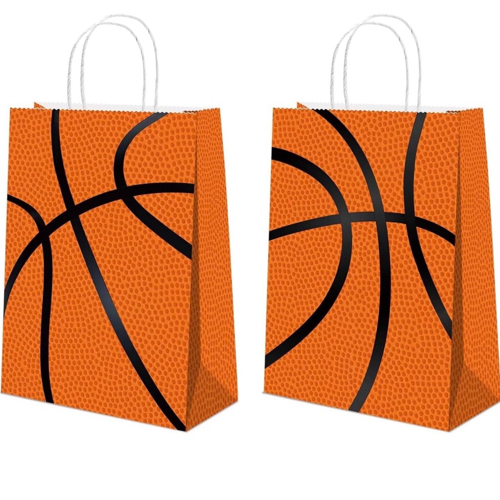 COPY - 16 Pcs Basketball Gift Bags Basketball Birthday Party Basketball Candy T…